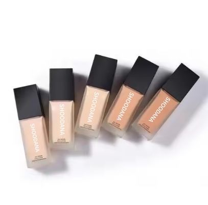 12 Hours Long Lasting Foundation Natural Skin Flawless Foundation Full Coverage Waterproof Dark Foundation No Logo