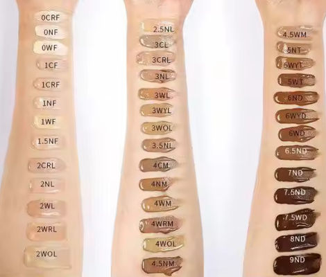 12 Hours Long Lasting Foundation Natural Skin Flawless Foundation Full Coverage Waterproof Dark Foundation No Logo