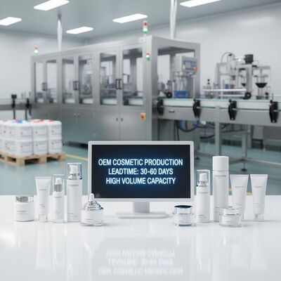 Capacidade de produção em grande volume Produtos cosméticos OEM Entrega de equipamentos originais OEM Serviços Normalmente de 30 a 60 dias